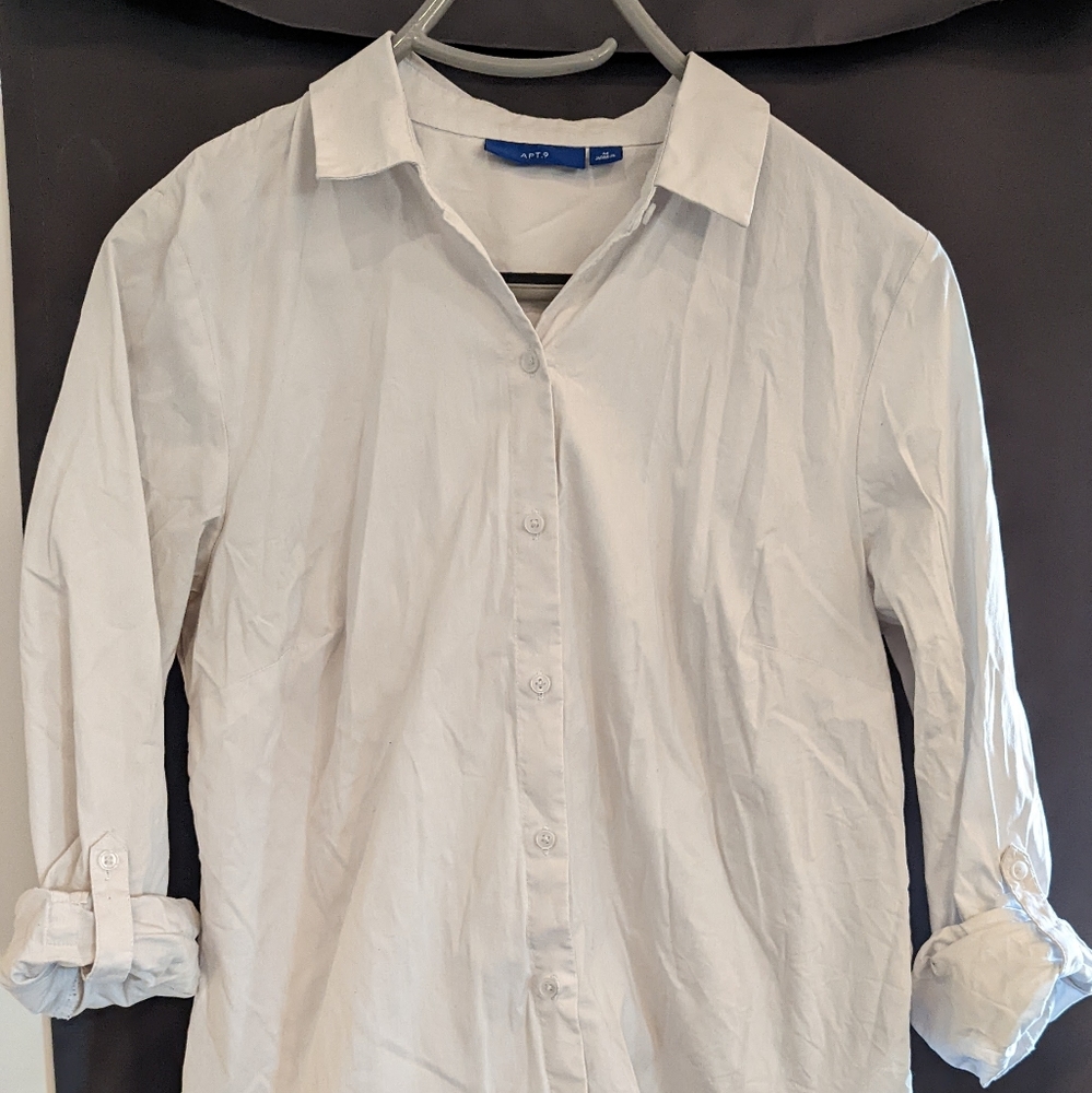 Women's Apt.9 rolling sleeve dress shirt